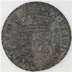 Mexico City, Mexico, pillar 8 reales, Philip V, 1740MF, ex-Sotheby's.