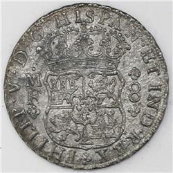Mexico City, Mexico, pillar 8 reales, Philip V, 1741MF.