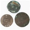 Image 2 : Lot of four copper coins: One Dutch East India Company (Zeeland province) duit 1752 with four contem