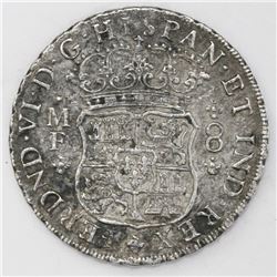 Mexico City, Mexico, pillar 8 reales, Ferdinand VI, 1749MF.