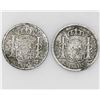 Image 2 : Lot of two Spanish 20 reales of Isabel II, dated 1851 and 1852.