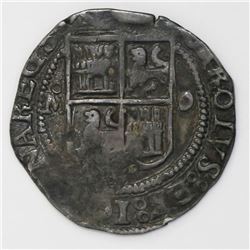 Mexico City, Mexico, 2 reales, Charles-Joanna, "Late Series," assayer O to right, mintmark oM to lef