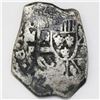 Image 1 : Mexico City, Mexico, cob 8 reales, Philip V, assayer F, with chopmarks and five-petal flower counter