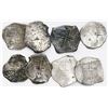 Image 2 : Lot of eight Mexico City, Mexico, cob 8 reales, Philip IV, assayer P (where visible), most with smal