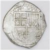Image 1 : Potosi, Bolivia, cob 8 reales, 1629(T), denomination 8, fine-dot borders.