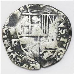 Potosi, Bolivia, cob 8 reales, 1641(?)FR, rare.