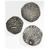 Image 1 : Lot of three Potosi, Bolivia, cob 2 reales, Philip II and III, assayers A/B, B (5th period, borders 