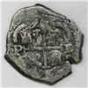 Image 1 : Potosi, Bolivia, cob 2 reales, 1676E, upside-down A's for V's.