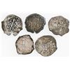 Image 2 : Lot of five Potosi, Bolivia, cob 2 reales, Philip IV and Charles II, dates as follows: 1662E, 1675E,