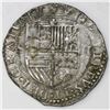 Image 1 : Seville, Spain, cob 2 reales, Philip II, assayer Gothic D at 4 and 8 o'clock on reverse.