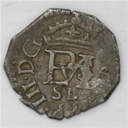 Seville, Spain, cob 1/2 real, 1610B.