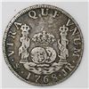 Image 2 : Potosi, Bolivia, pillar 2 reales, Charles III, 1768JR, no dot over mintmark.