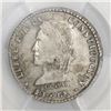 Image 1 : Potosi, Bolivia, 1 sol, 1860FJ, PCGS AU53. Rare dot betw. denomination