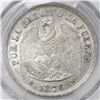 Image 1 : Santiago, Chile, 1 peso, 1876, PCGS AU detail / scratch.