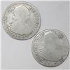 Image 1 : Lot of two Bogota, Colombia, bust 2 reales, Ferdinand VII (bust of Charles IV), 1819FJ (normal date)