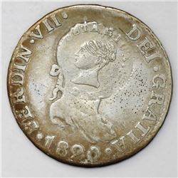 Costa Rica, 2 reales, Liberty head / ceiba tree double countermark (1845, Type III) on a Seville, Sp