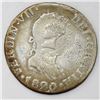 Image 1 : Costa Rica, 2 reales, Liberty head / ceiba tree double countermark (1845, Type III) on a Seville, Sp