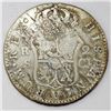 Image 2 : Costa Rica, 2 reales, Liberty head / ceiba tree double countermark (1845, Type III) on a Seville, Sp