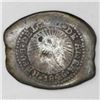 Image 2 : Costa Rica, 1 real, 1846JB counterstamp (Type IV) on a Potosi, Bolivia, cob 1 real of the mid-1700s.