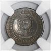 Image 1 : Costa Rica, 1/2 real, "lion" countermark (Type VI, 1849-57) on a Costa Rica (Central American Republ