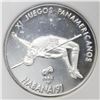 Image 1 : Cuba, proof piefort 10 pesos, 1990+1991 Pan-American Games Havana / High Jump, NGC PF 67 Ultra Cameo