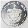 Image 2 : Cuba, proof piefort 10 pesos, 1990+1991 Pan-American Games Havana / High Jump, NGC PF 67 Ultra Cameo