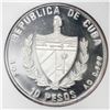 Image 2 : Cuba, proof piefort 10 pesos, 1993, Bolivar and Marti, PF 66 Ultra Cameo.