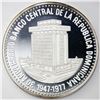 Image 1 : Dominican Republic, proof 30 pesos, 1977, Thirtieth Anniversary of the Central Bank.