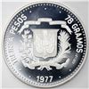Image 2 : Dominican Republic, proof 30 pesos, 1977, Thirtieth Anniversary of the Central Bank.