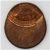 Image 1 : Dominican Republic (struck at the Philadelphia mint), bronze 1 centavo, 1978, struck 60% off-center 