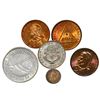 Image 1 : Lot of six higher grade Latin American coins, 1904-37, various metals (silver, copper and copper-nic