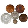 Image 2 : Lot of six higher grade Latin American coins, 1904-37, various metals (silver, copper and copper-nic