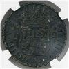 Image 1 : Mexico City, Mexico, pillar 2 reales, Philip V, 1737/3MF, rare, NGC AU details / environmental damag