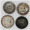 Image 2 : Lot of four Mexico City, Mexico, pillar 2 reales, various kings and dates: 1737MF, 1758M, 1759M and 