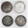 Image 1 : Lot of four Mexico City, Mexico, pillar 1/2R, various periods: 1748M, 1752M, 1758M and 1769M.