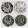 Image 2 : Lot of four Mexico City, Mexico, pillar 1/2R, various periods: 1748M, 1752M, 1758M and 1769M.