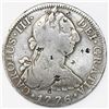 Image 1 : Mexico City, Mexico, bust 8 reales, Charles III, 1776FM, desirable date, with chopmarks as from circ
