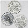 Image 2 : Lot of three Philippines (under Spain) 10 centavos, Alfonso XII: 1881, 1882, 1883/2.