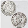 Image 1 : Lot of two Spanish bust 2 reales, Charles III and Ferdinand VII: Seville, 1779CF; Cadiz, 1811CI.