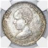 Image 1 : Spain, 2 pesetas, Alfonso XIII (infant bust), 1892PG-M with 18-92 inside stars, NGC AU 58.