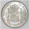Image 2 : Madrid, Spain, 1 peseta, Alfonso XIII, 1896PG-V, with 18-96 inside six-point stars.