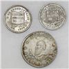 Image 1 : Lot of three Potosi, Bolivia, silver proclamation medals, 1866-68, ex-Cotoca: 1/4 melgarejo; 1/8 mel