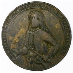 Great Britain, copper-alloy medal, Admiral Vernon, 1739, Porto Bello.