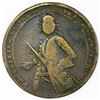 Image 1 : Great Britain, small copper-alloy medal, Admiral Vernon, 1739, Porto Bello.