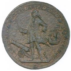 Great Britain, copper-alloy medal, Admiral Vernon, 1739, Porto Bello.