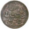 Image 2 : Great Britain, copper-alloy medal, Admiral Vernon, 1739, Porto Bello.