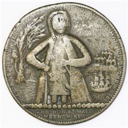 Great Britain, copper-alloy medal, Admiral Vernon, 1739, Porto Bello / Fort Chagre.