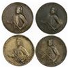 Image 1 : Lot of four Great Britain copper-alloy medals of Admiral Vernon, 1739, Porto Bello (Vernon's portrai