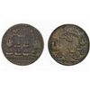 Image 2 : Lot of two Great Britain copper-alloy medals of Admiral Vernon, 1739, Porto Bello / Commodore Brown.