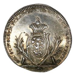 Mexico, 4 reales-sized silver proclamation medal, Iturbide, 1822, Durango Proclamation, NGC AU 53.